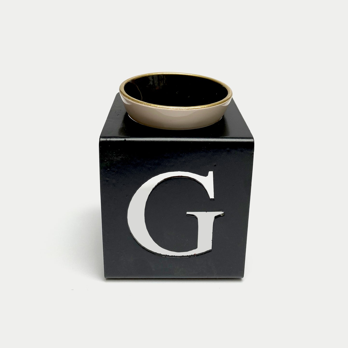 AROMA OIL BURNER METAL LETTER G STAND