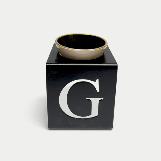 AROMA OIL BURNER METAL LETTER G STAND