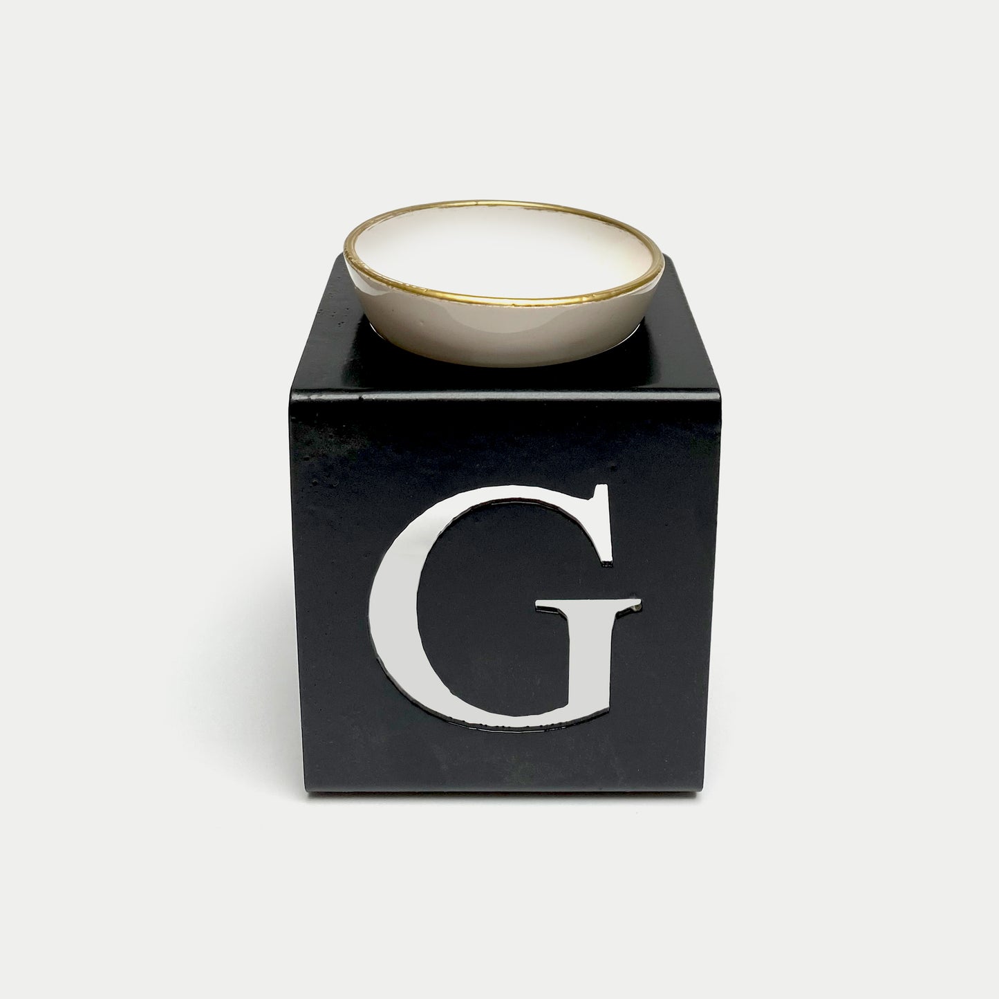 AROMA OIL BURNER METAL LETTER G STAND