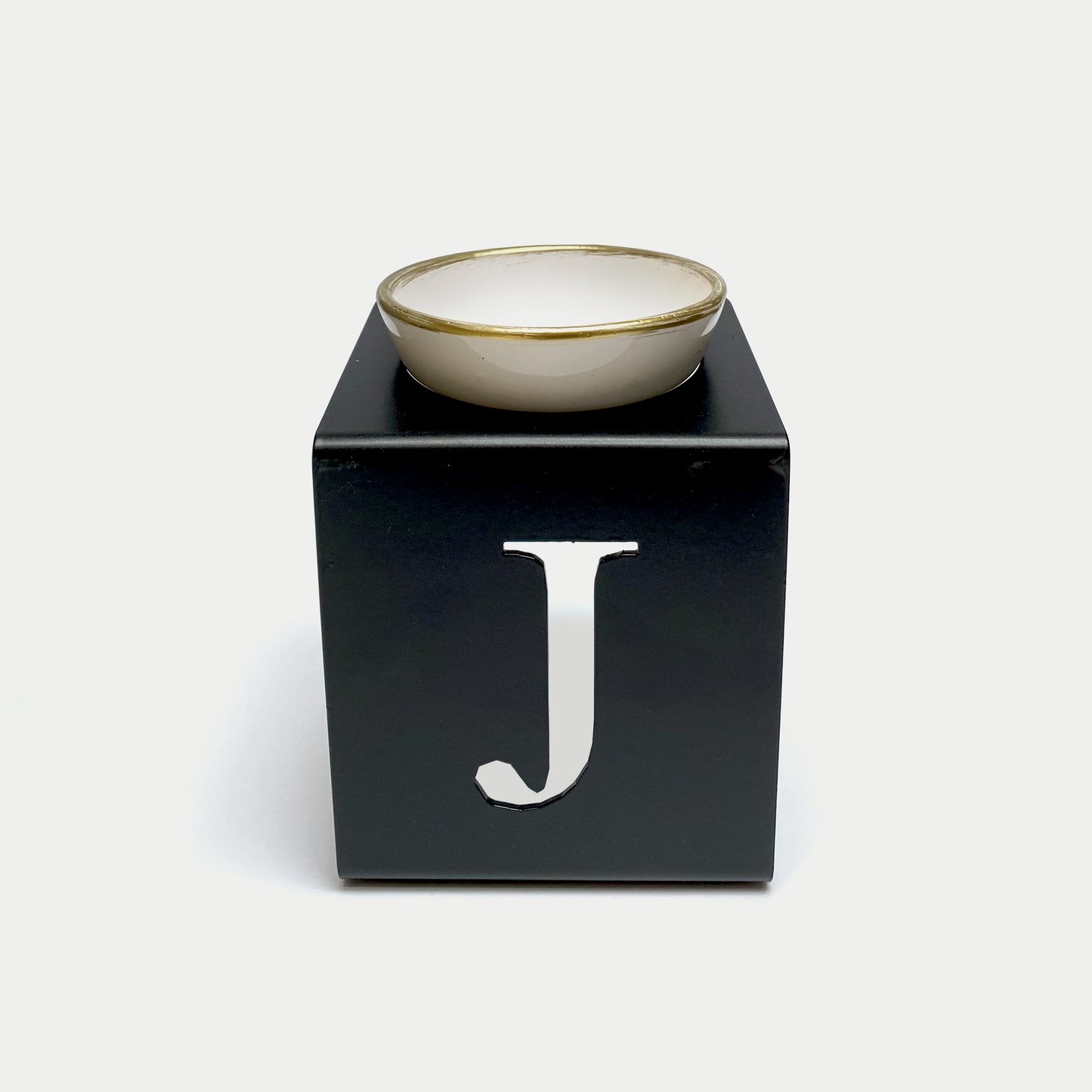 AROMA OIL BURNER METAL LETTER J STAND