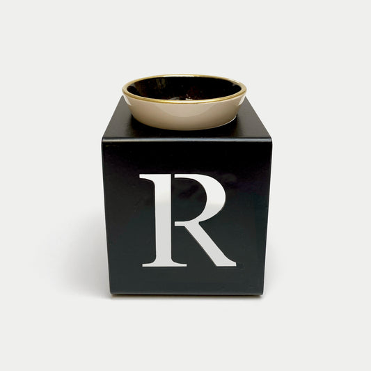 AROMA OIL BURNER METAL LETTER R STAND