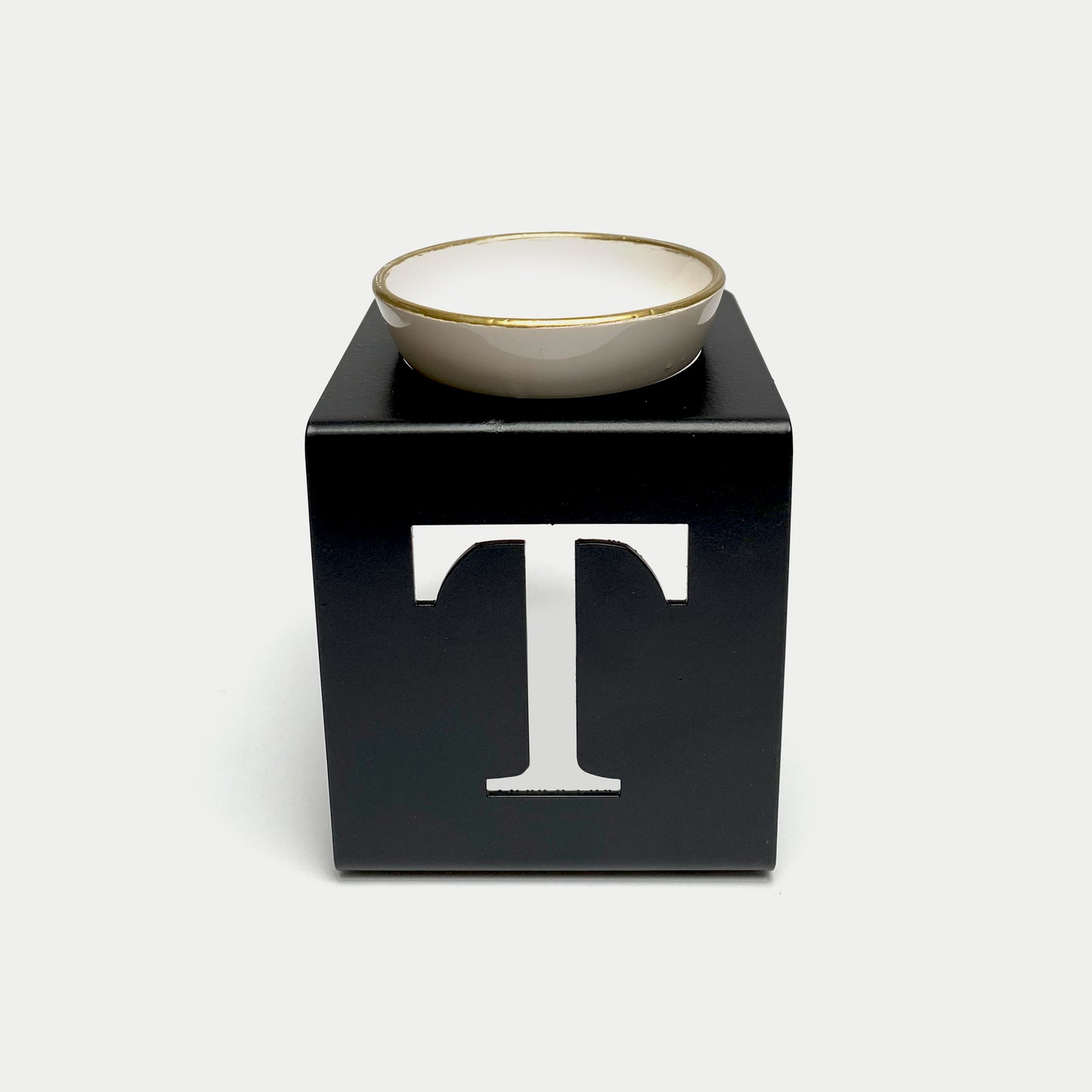 AROMA OIL BURNER METAL LETTER T STAND