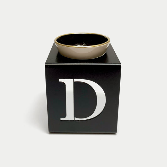 AROMA OIL BURNER METAL LETTER D STAND