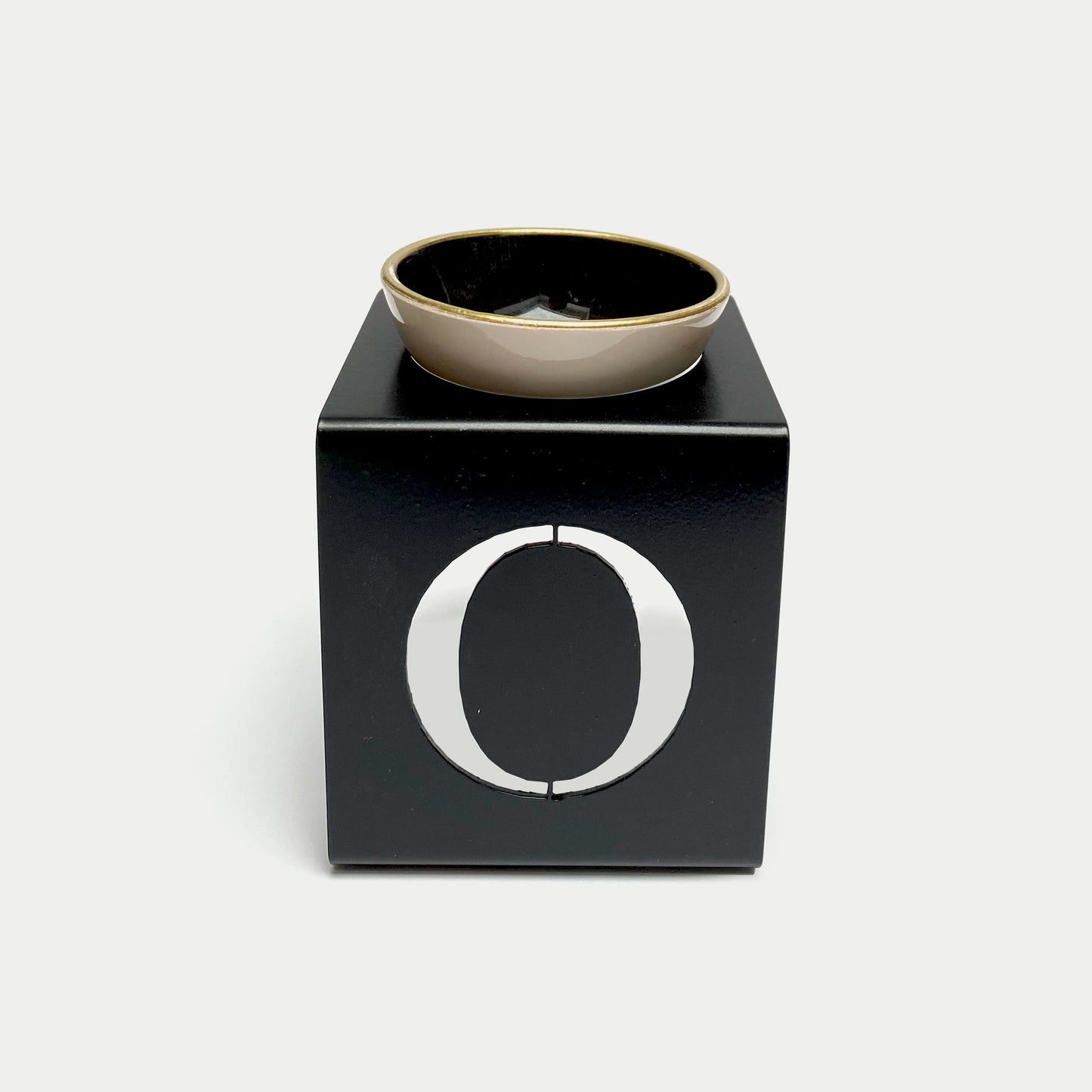 AROMA OIL BURNER METAL LETTER O STAND