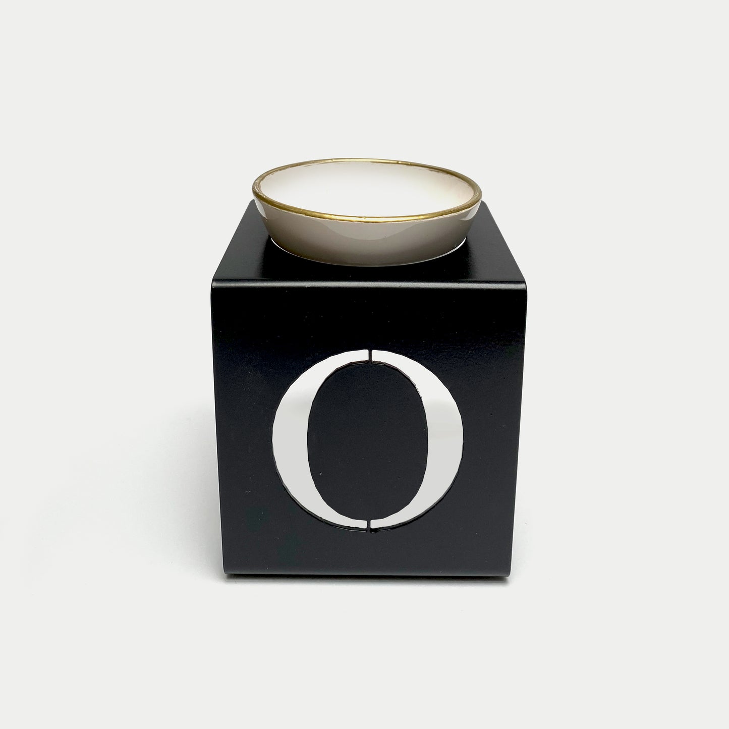 AROMA OIL BURNER METAL LETTER O STAND