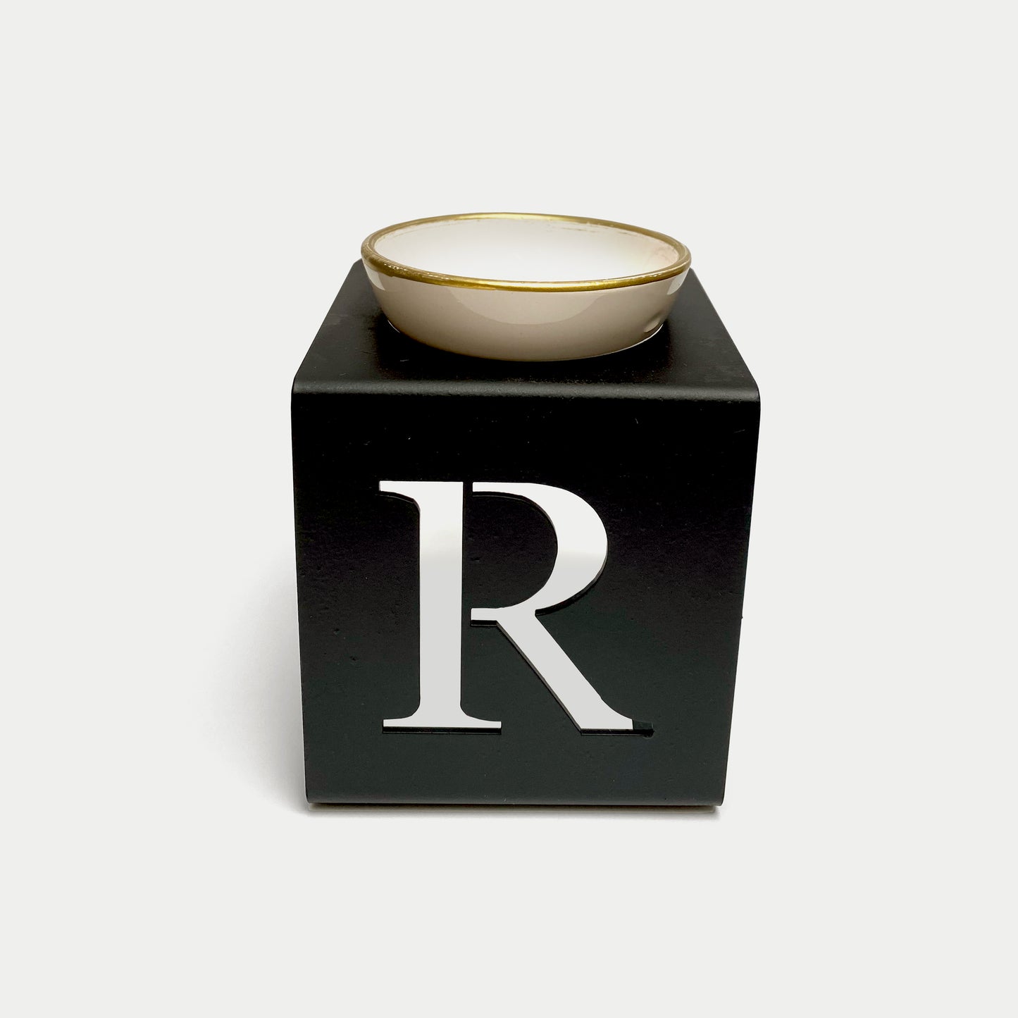 AROMA OIL BURNER METAL LETTER R STAND